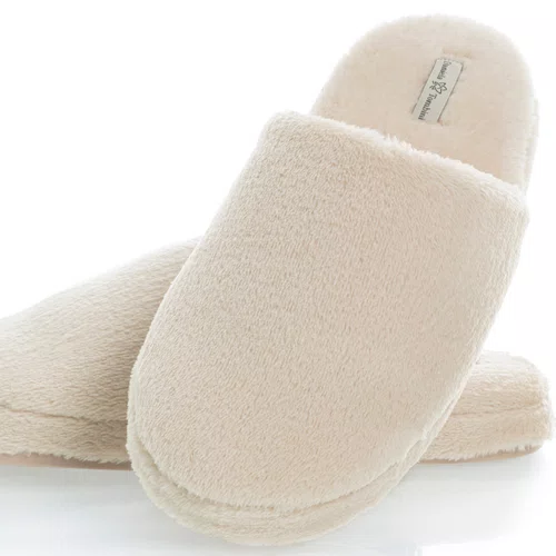 Pantufa Chinelo Easy Colors Fleece Bege Daniela Tombini