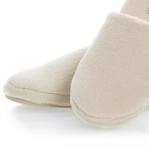 Pantufa Chinelo Easy Colors Fleece Bege Daniela Tombini