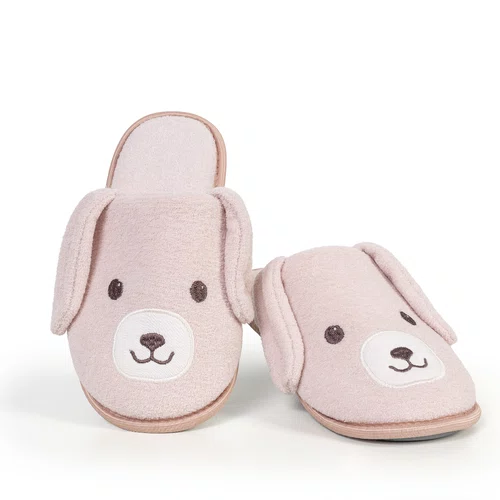 Pantufa Dog Rosê Adulto Cor com Amor
