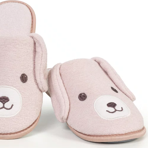 Pantufa Dog Rosê Adulto Cor com Amor