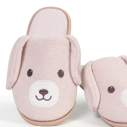 Pantufa Dog Rosê Kids Cor com Amor