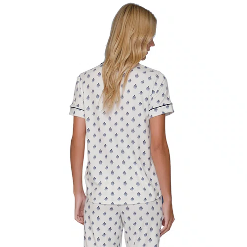 PIjama Aberto Feminino Capri Soft Blue Lua Lua