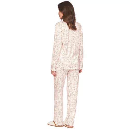 Pijama Aberto Feminino Longo All Print Cots Cats Lua Lua