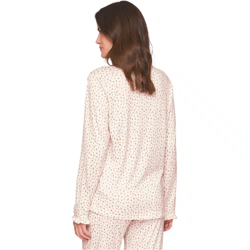 Pijama Aberto Feminino Longo All Print Cots Cats Lua Lua