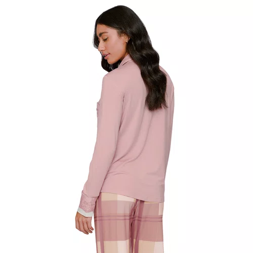 Pijama Aberto Longo Rosa Delicay Lua Lua
