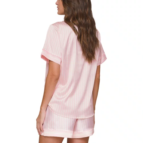 Pijama Aberto Short Crystal Rosy Lua Lua