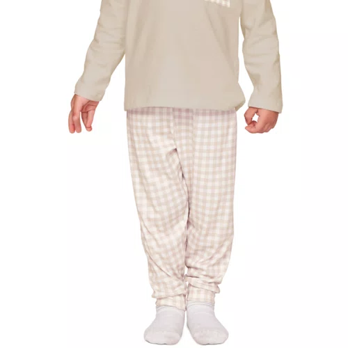 Pijama Baby Boy Xadrez com Bordado Slow Down Lua Lua