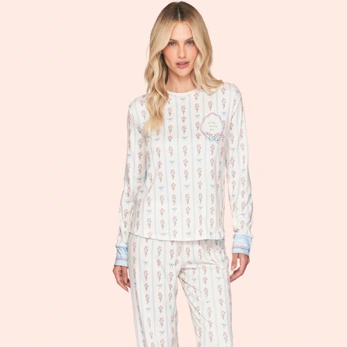 Pijama Comfort Feminino All Print Beauty Flow Lua Luá