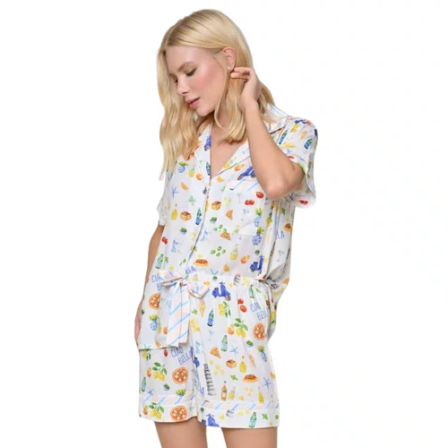 Pijama Curto Citrino Itália Miss Victtoria
