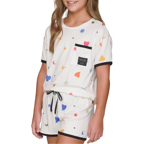 Pijama Curto Infantil Magic Wishes Lua Lua