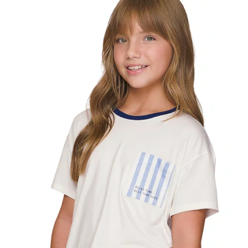 Pijama Curto Infantil Menina Best Time Ever Lua Lua