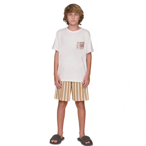 Pijama Curto Infantil Menino Hiden Place Off Lua Lua