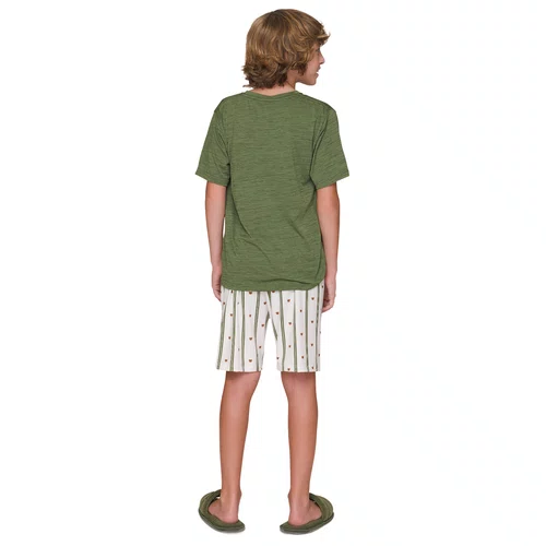 Pijama Curto Infantil Menino In Bear We Trust Lua Lua
