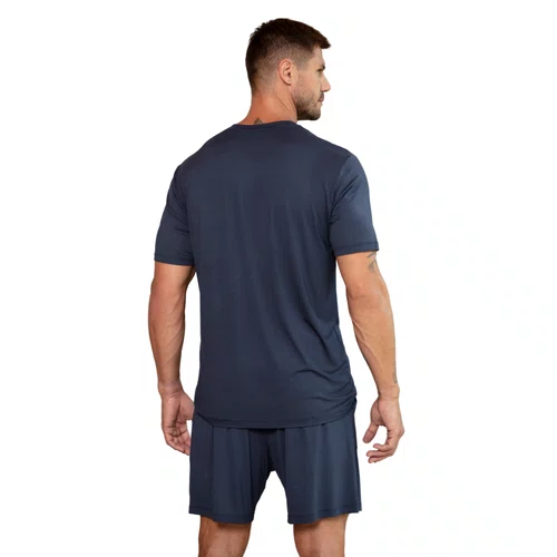 Pijama Curto Masculino Modal Marinho Up Man