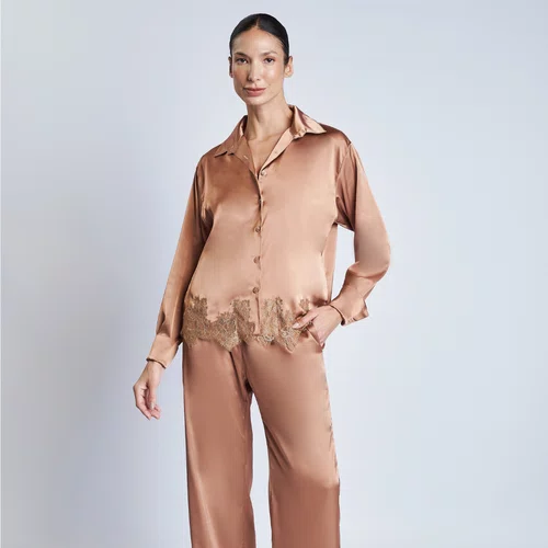 Pijama Feminino Cetim Americano Chocolat Revedenfant