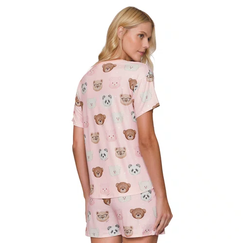 Pijama Feminino Curto Bearmily Love Lua Lua