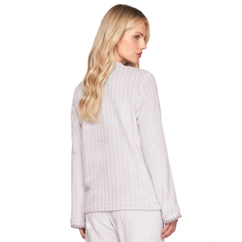Pijama Feminino em Fleece com Bordado Coziness Lua Luá