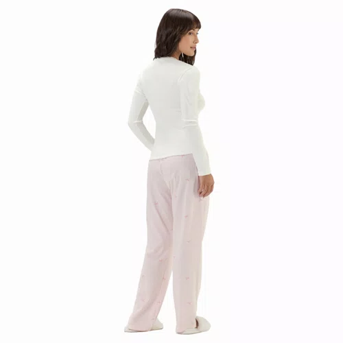 Pijama Feminino Lacinhos Rosa Cor com Amor