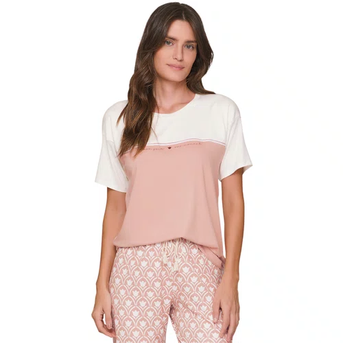 Pijama Feminno Manga Curta Casual Shali Lua Lua