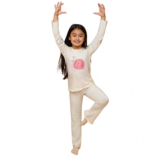 Pijama Infantil Frufru Poá e Caracol Dedeka