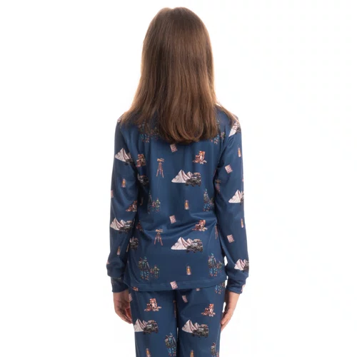 Pijama Infantil Longo Trekking Marinho Daniela TOmbini