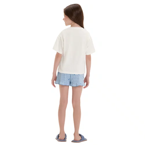Pijama Infantil Menina Coqueiros Babadinho Cor Com Amor