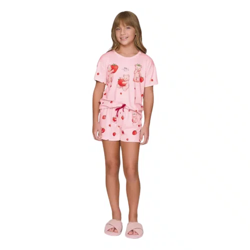Pijama Infantil Menina Curto Nina Always In Love Lua Lua