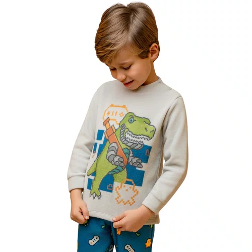 Pijama Infantil Microsoft Dino Pixelado Dedeka