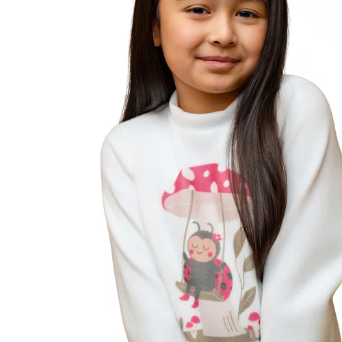 Pijama Infantil Raglan Soft Cogumelos Dedeka
