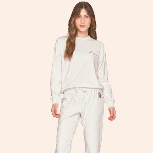 Pijama Jogger Feminino Starry Hugs Lua Luá