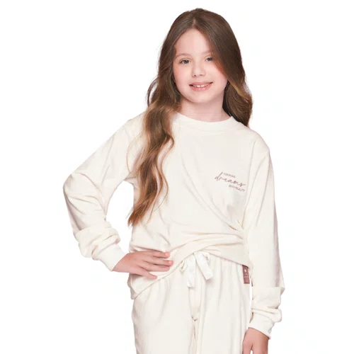 Pijama Jogger Infantil Feminino Starry Hugs Lua Luá
