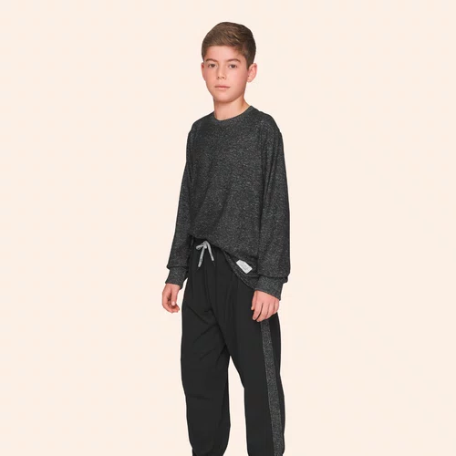 Pijama Jogger Masculino Infantil Dark Nights Lua Lua