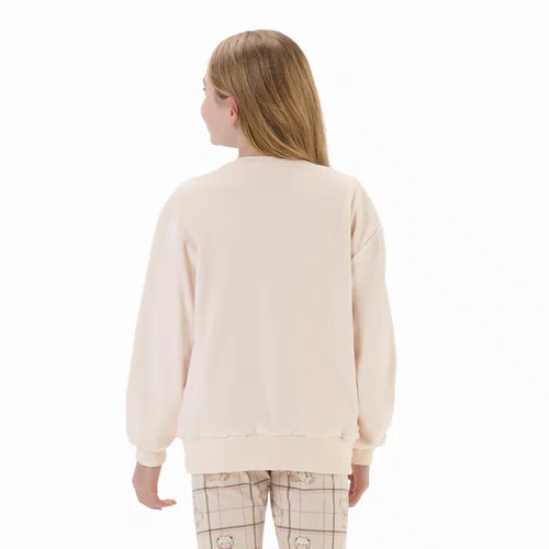 Pijama Kids Moletinho Flanelado Ursos Abraço Cor com Amor