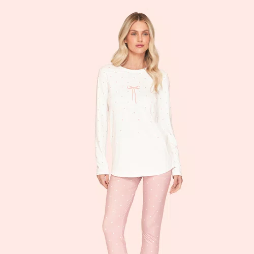 Pijama Legging Feminino Poá Lovely Lua Lua