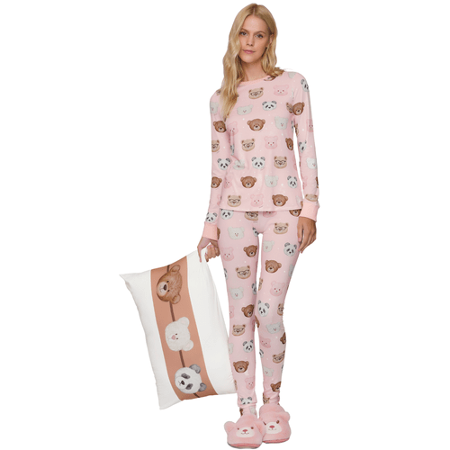 Pijama Legging Slim Bearmily Love Lua Lua