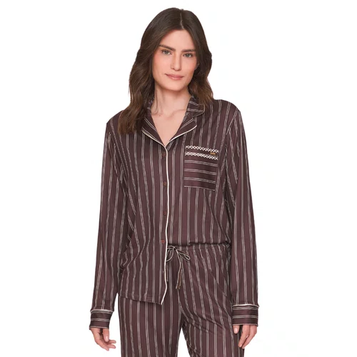 Pijama Longo Aberto Chic Harmony Lua Lua