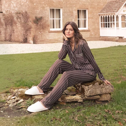 Pijama Longo Aberto Chic Harmony Lua Lua