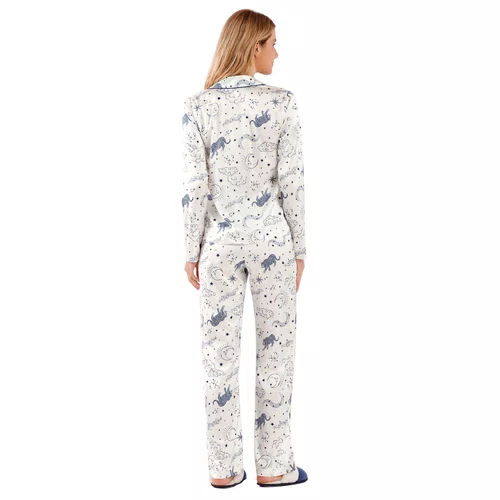 Pijama Longo Aberto Mystic Cor Com Amor