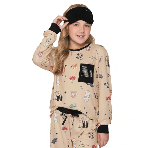 Pijama Longo Comfort Infantil Happy Place Lua Lua