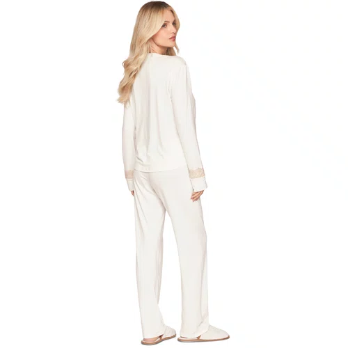 Pijama Longo Comfort Serenity Off White Lua Lua