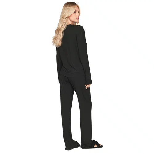 Pijama Longo Comfort Serenity Preto Lua Lua