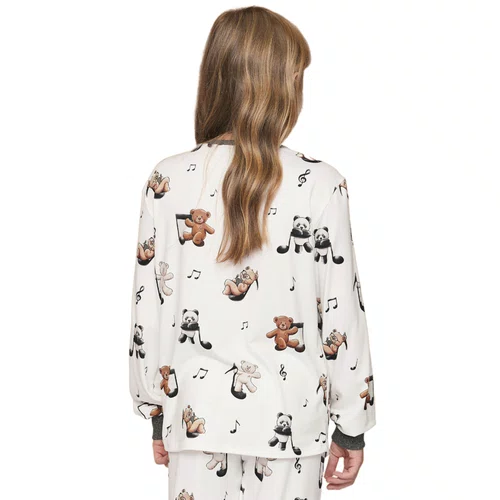 Pijama Longo Ifantil Menina Jogger Music On Lua Lua