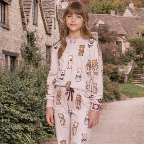 Pijama Longo Jogger Kids Sweet In Berries Lua Lua