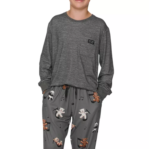 Pijama Longo Jogger Masculino Infantil Music On Lua Lua