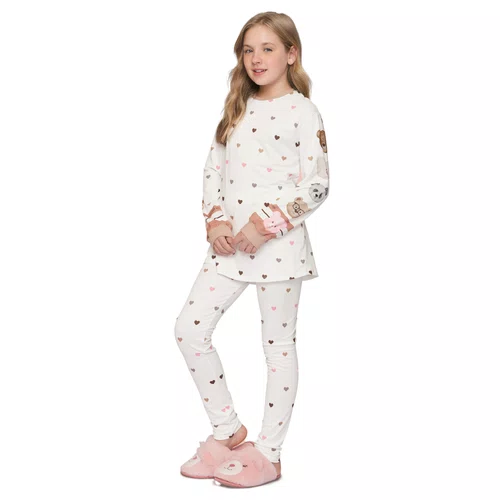 Pijama Longo Legging Infantil Bearmily Love Lua Lua
