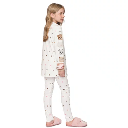 Pijama Longo Legging Infantil Bearmily Love Lua Lua