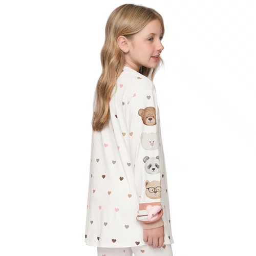 Pijama Longo Legging Infantil Bearmily Love Lua Lua