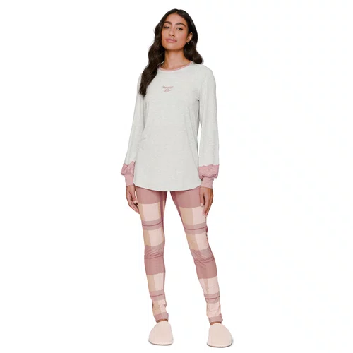 Pijama Longo Legging Rosa Delicacy Lua Lua