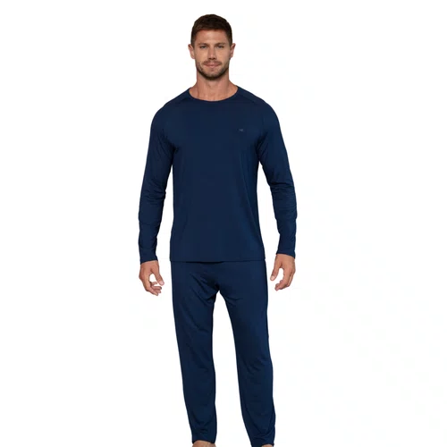 Pijama Longo Masculino Viscose Marinho Up Man