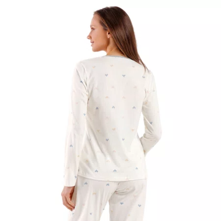 Pijama Longo Raposinha Cor com Amor